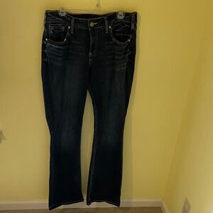 Silver Jeans Women's Boot Cut in Dark Blue